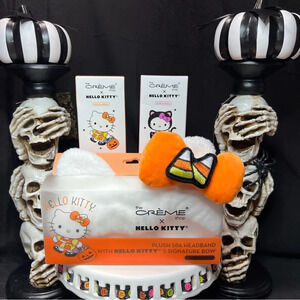 The Creme Shop x Sanrio Hello Kitty Halloween Candy Corn Spa Headband & Lotions